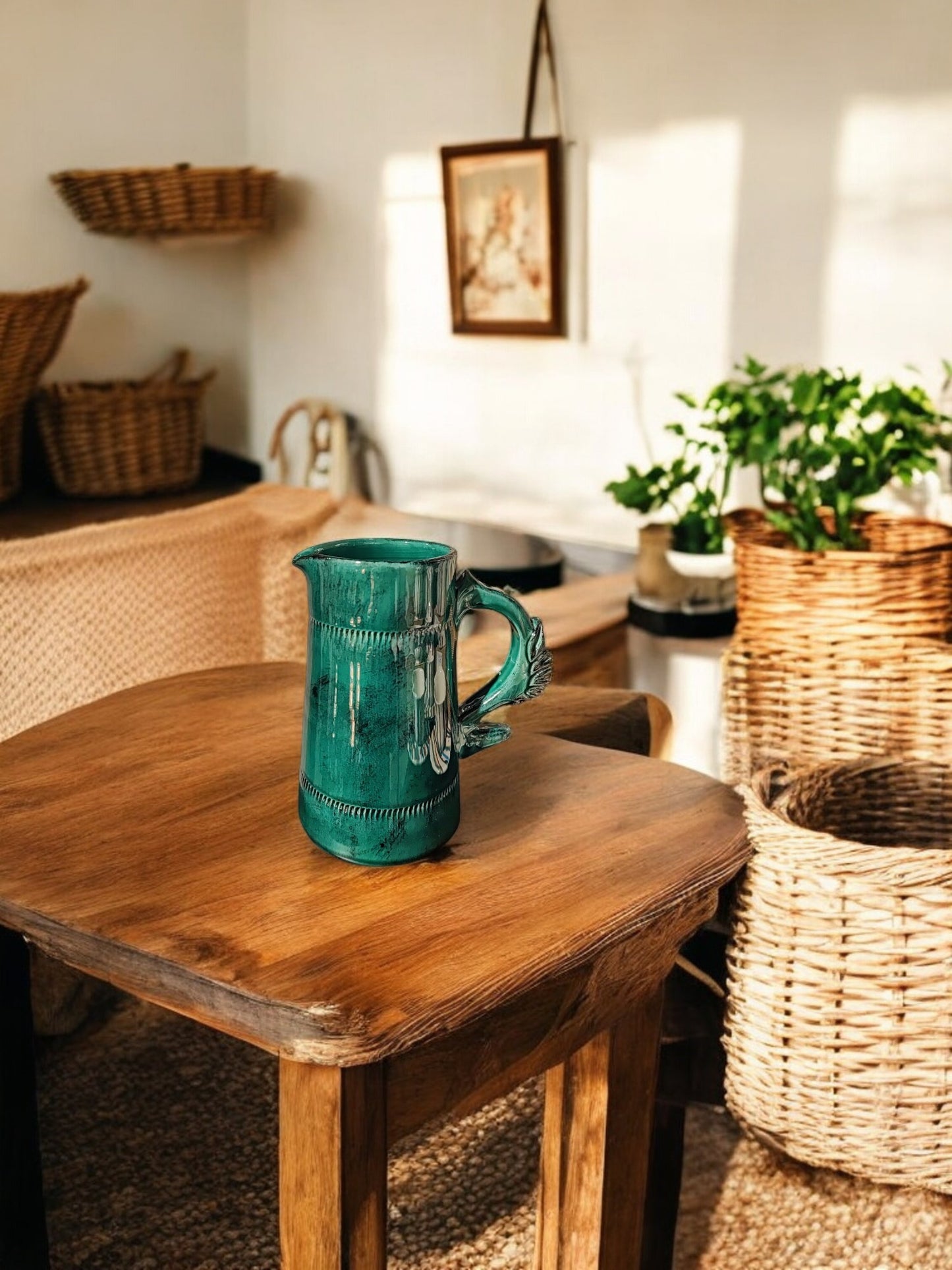Brocca in ceramica con manico Pumo 18cm