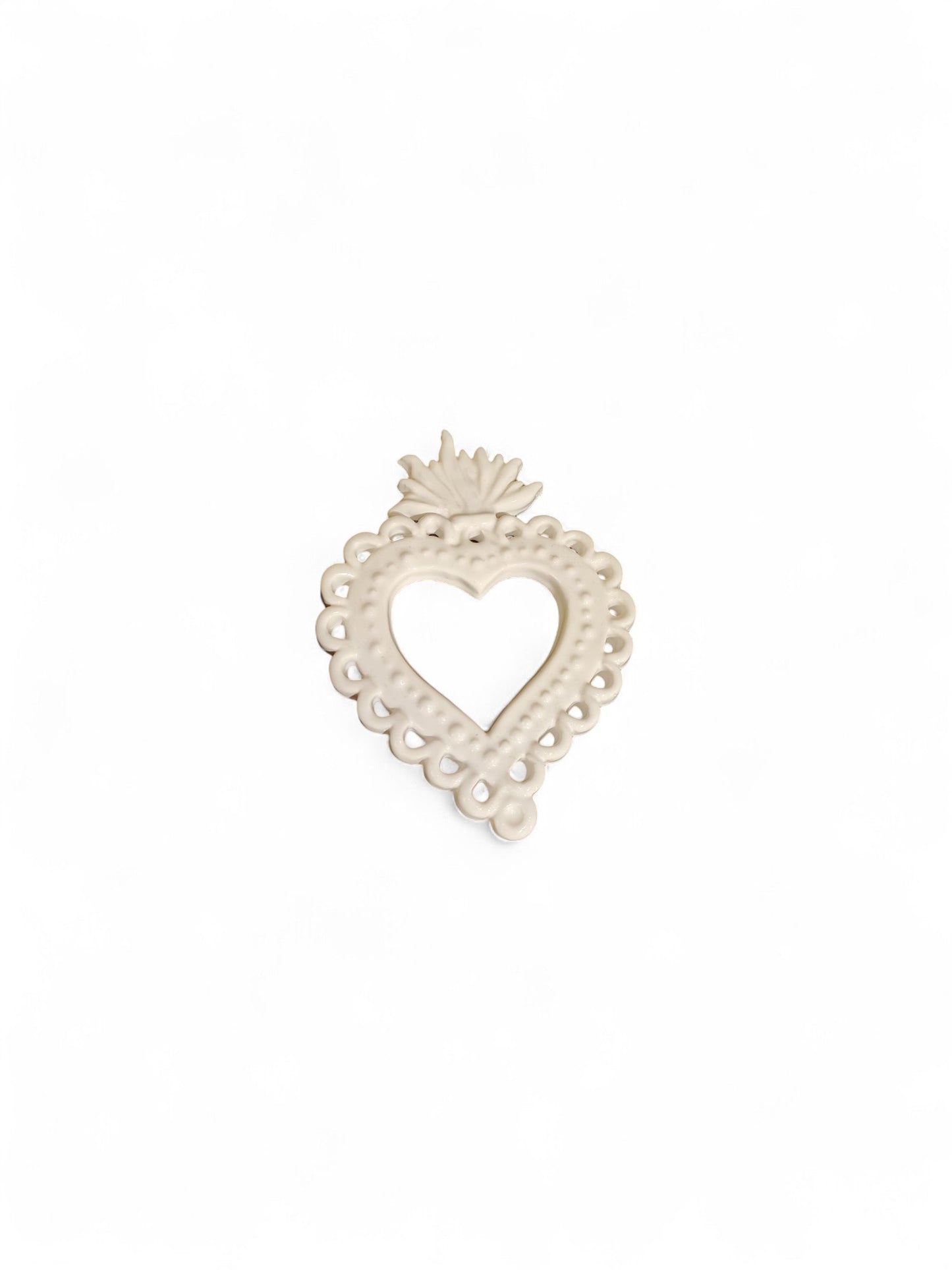 Cuore Ex Voto in ceramica 18cm