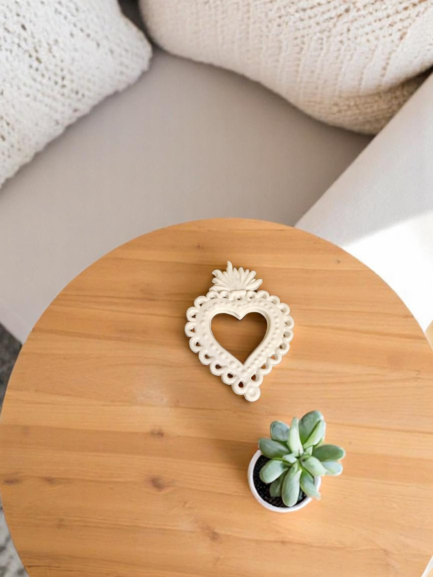Cuore Ex Voto in ceramica 18cm