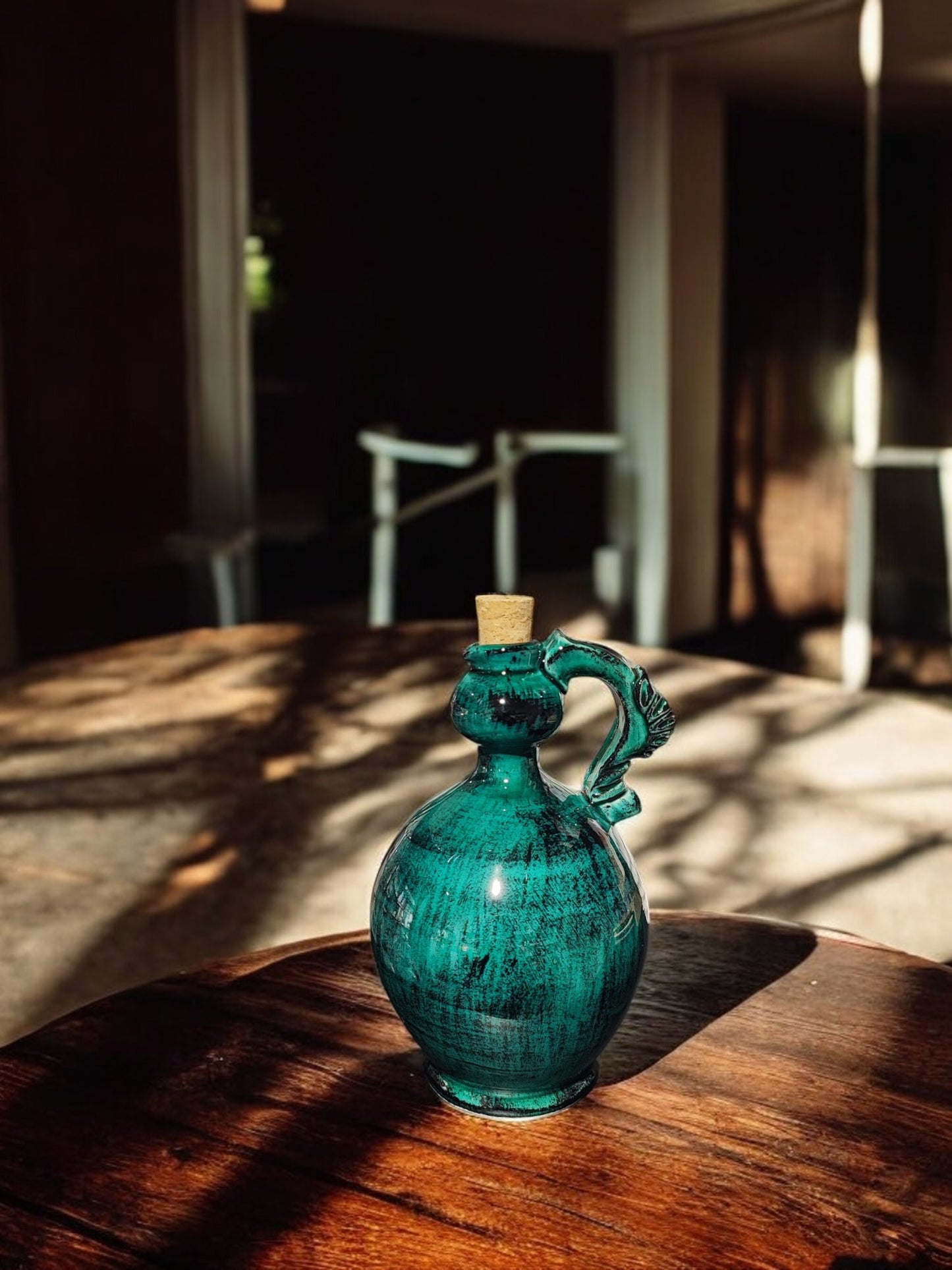Oliera in ceramica con manico