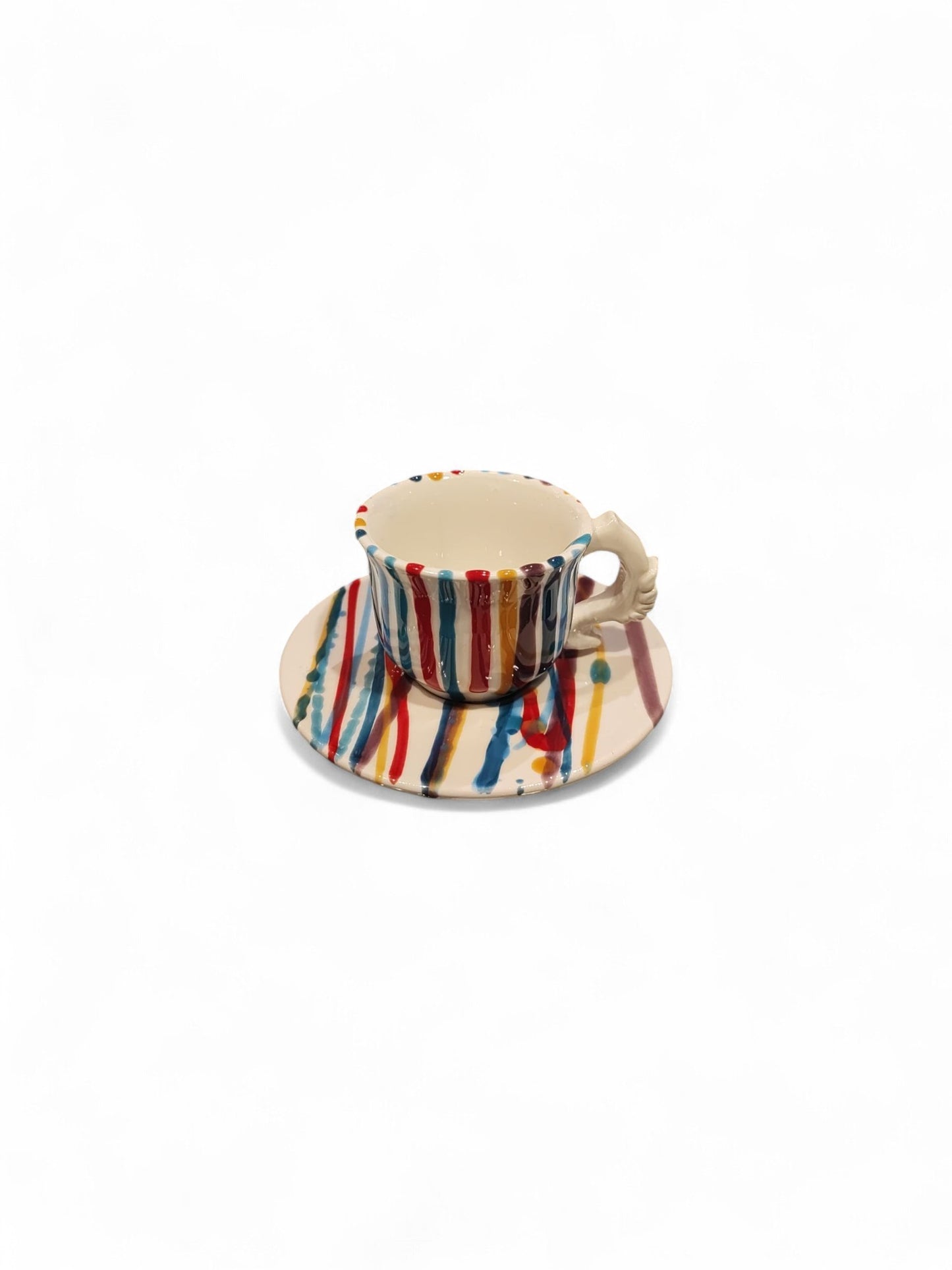 Tazzine in ceramica con piattino