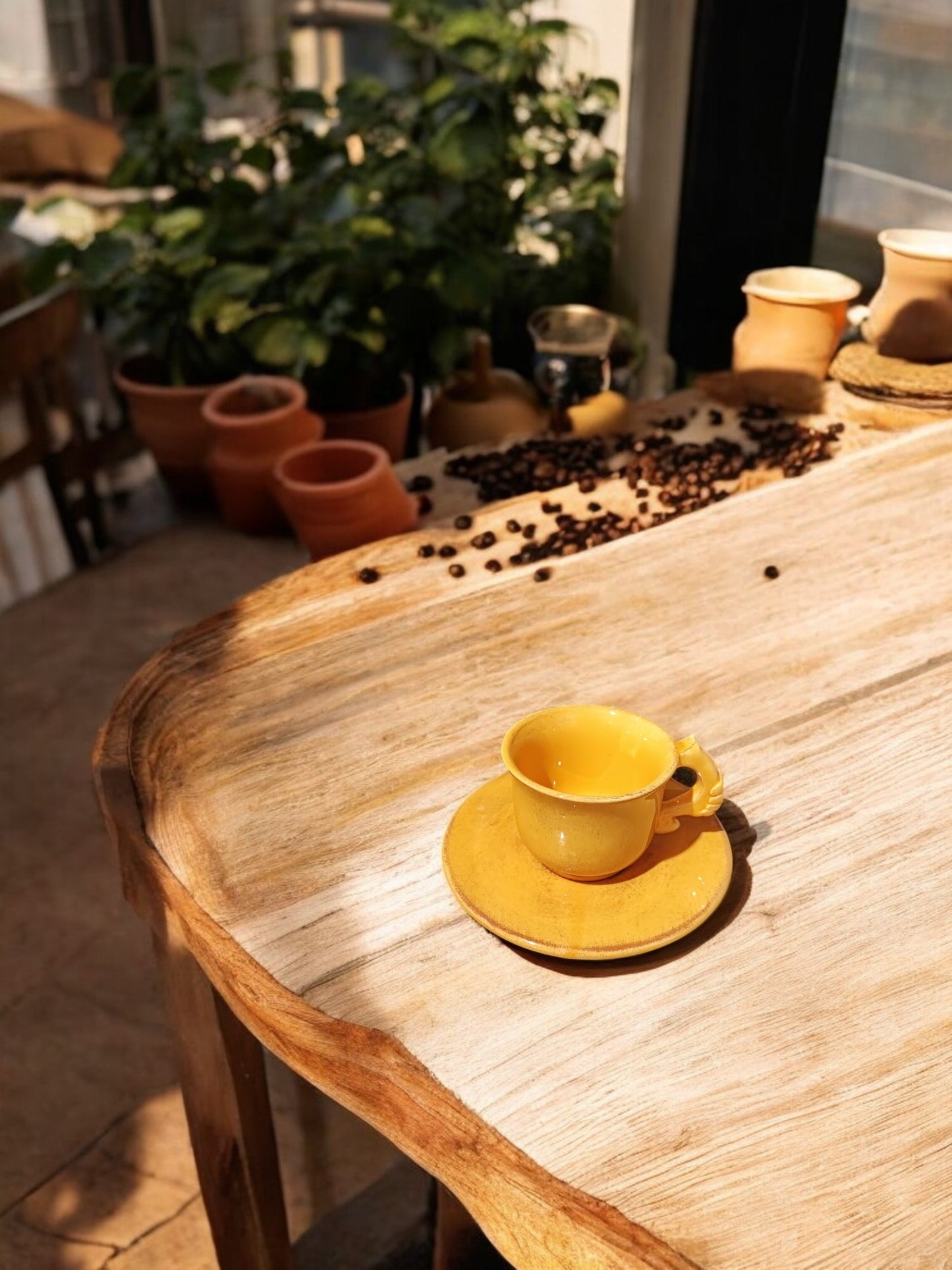 Tazzine in ceramica con piattino