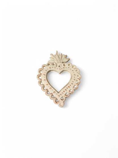 Cuore Ex Voto in ceramica 18cm