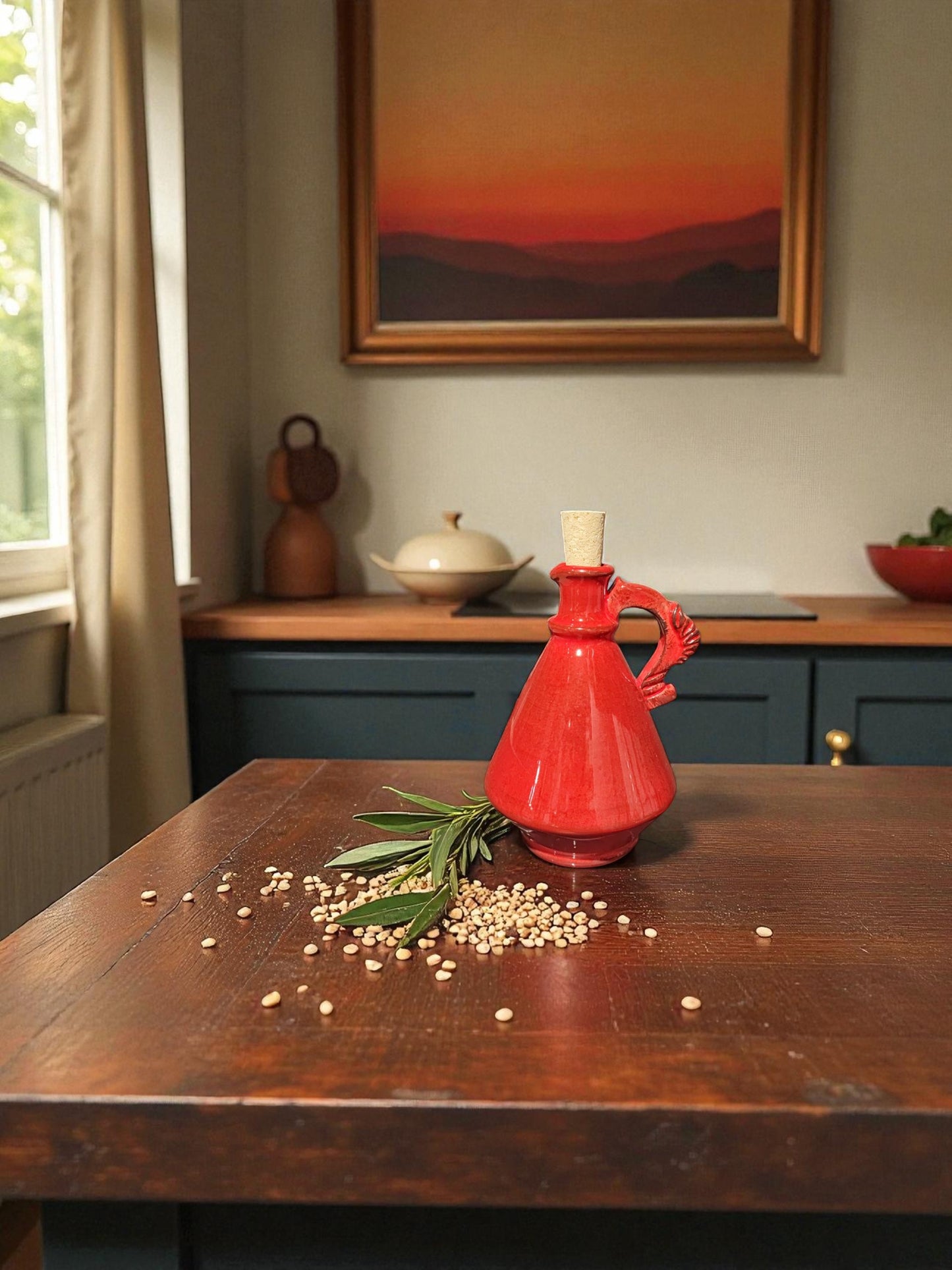 Oliera in ceramica con manico