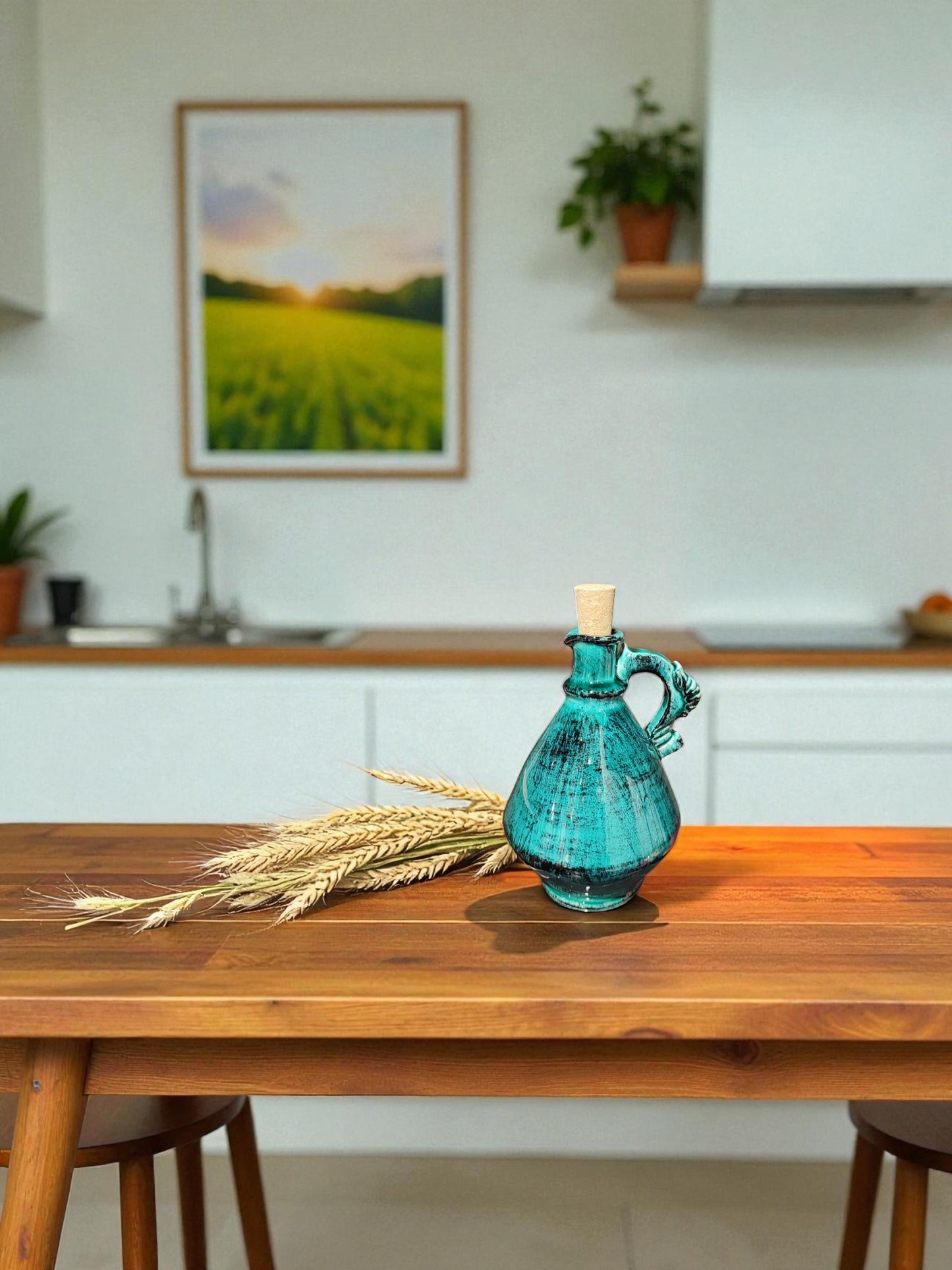 Oliera in ceramica con manico